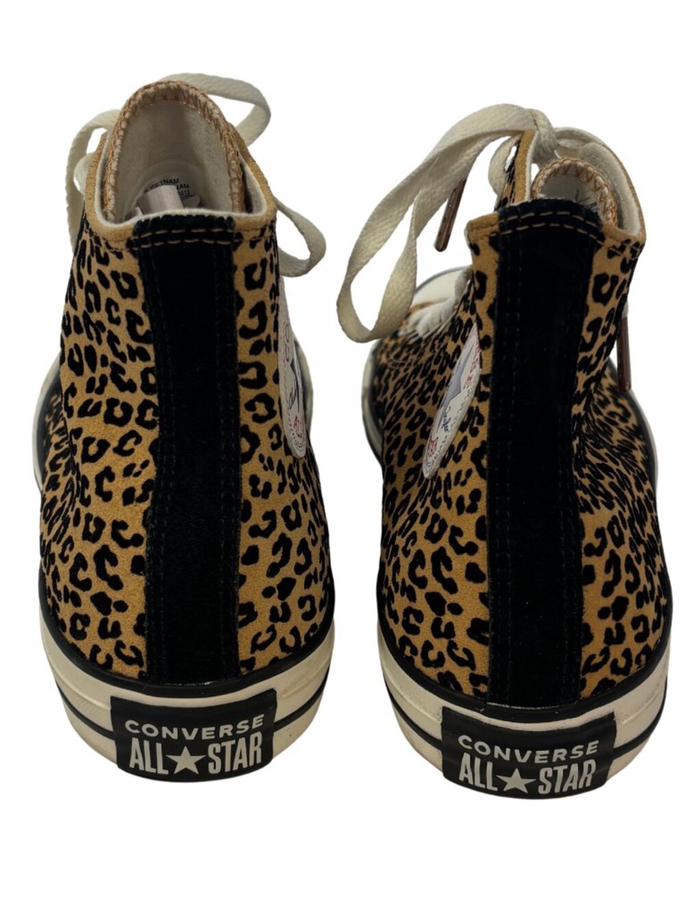 Converse Leopard Print High Tops (Women’s Size 9/ Men’s Size 7) - Picture 3 of 6